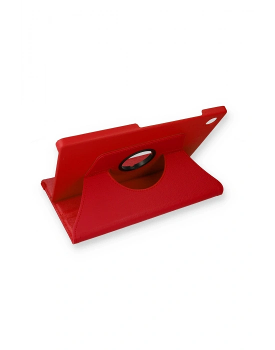 Newface Samsung Galaxy X200 Tab A8 10.5 Kılıf 360 Tablet Deri Kılıf - Kırmızı