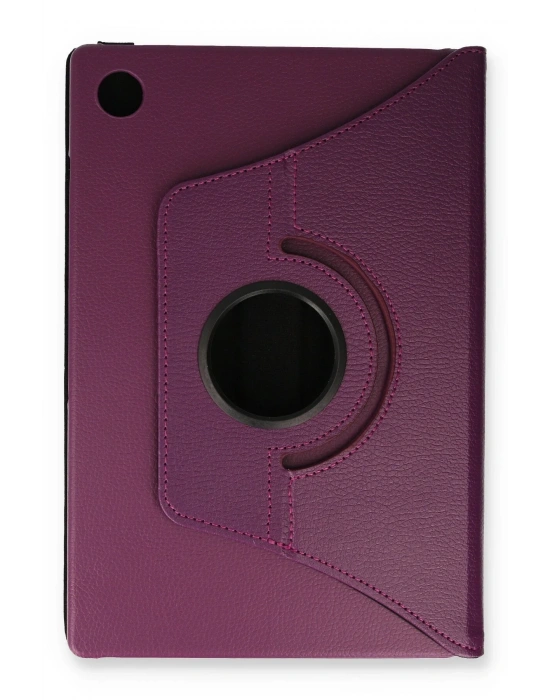 Newface Samsung Galaxy X200 Tab A8 10.5 Kılıf 360 Tablet Deri Kılıf - Mürdüm