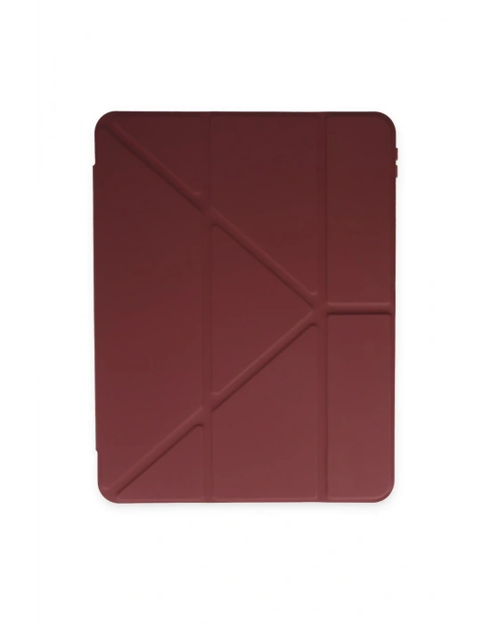 Newface Samsung Galaxy X200 Tab A8 10.5 Kılıf Kalemlikli Mars Tablet Kılıfı - Mürdüm