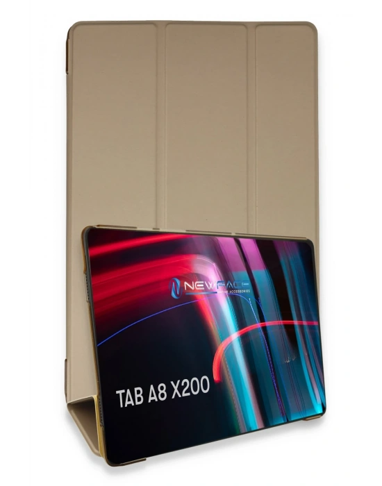 Newface Samsung Galaxy X200 Tab A8 10.5 Kılıf Tablet Smart Kılıf - Gold