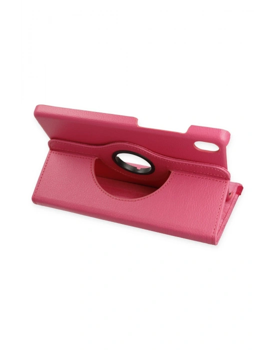 Newface Samsung Galaxy X510 Tab S9 FE 11 Kılıf 360 Tablet Deri Kılıf - Pembe