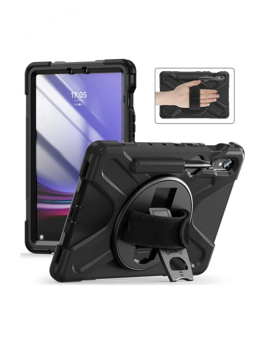 Newface Samsung Galaxy X510 Tab S9 FE 11 Kılıf Amazing Tablet Kapak - Siyah