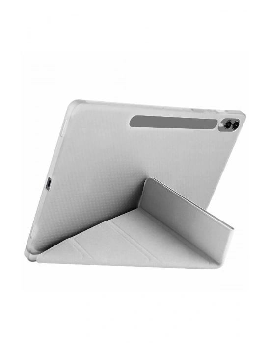 Newface Samsung Galaxy X510 Tab S9 FE 11 Kılıf Kalemlikli Mars Tablet Kılıfı - Gri