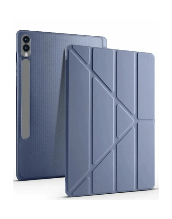 Newface Samsung Galaxy X510 Tab S9 FE 11 Kılıf Kalemlikli Mars Tablet Kılıfı - Lavender