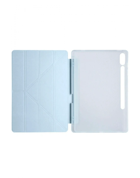 Newface Samsung Galaxy X510 Tab S9 FE 11 Kılıf Kalemlikli Mars Tablet Kılıfı - Mavi