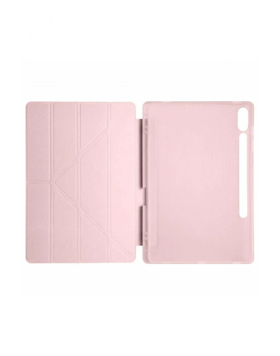 Newface Samsung Galaxy X510 Tab S9 FE 11 Kılıf Kalemlikli Mars Tablet Kılıfı - Rose Gold