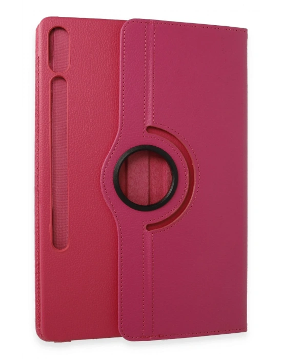 Newface Samsung Galaxy X610 Tab S9 FE Plus 12.4 Kılıf 360 Tablet Deri Kılıf - Pembe