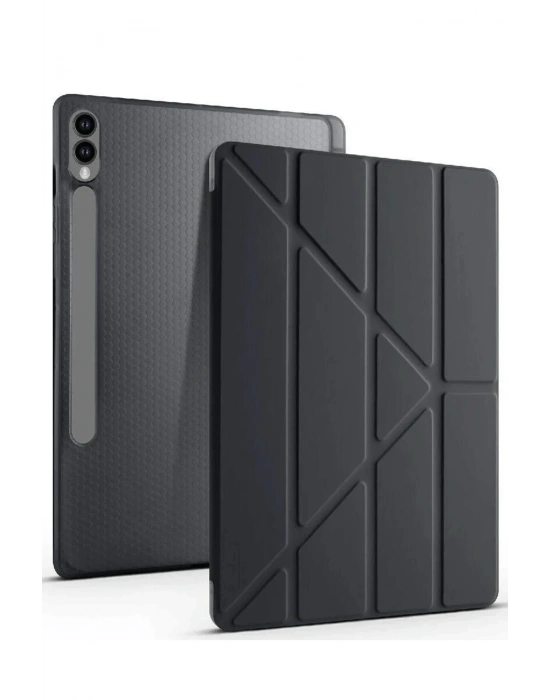 Newface Samsung Galaxy X610 Tab S9 FE Plus 12.4 Kılıf Kalemlikli Mars Tablet Kılıfı - Siyah