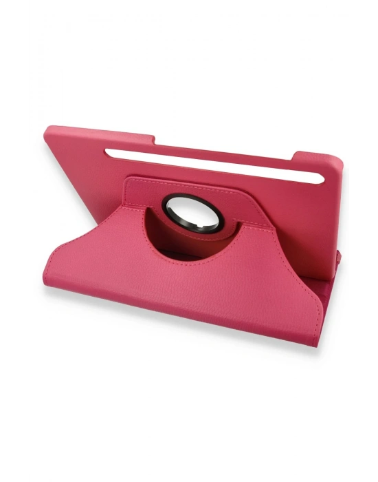 Newface Samsung Galaxy X800 Tab S8 Plus 12.4 Kılıf 360 Tablet Deri Kılıf - Pembe