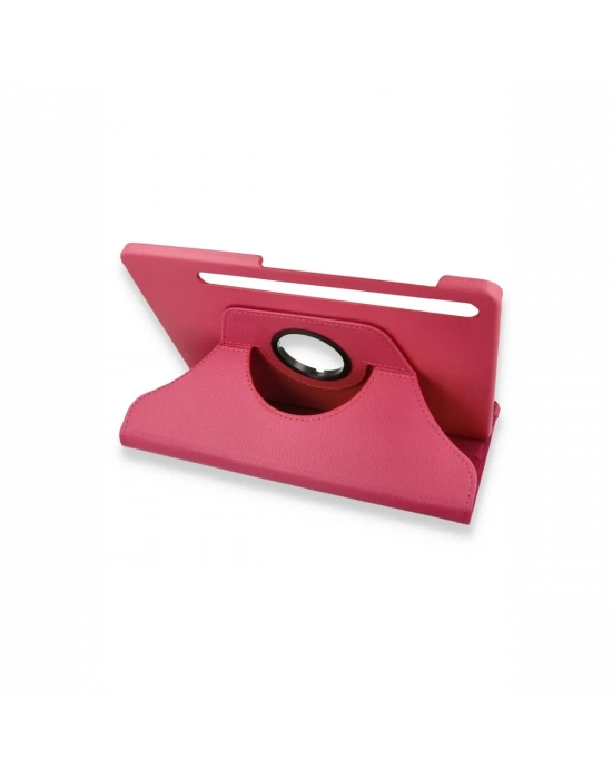 Newface Samsung Galaxy X800 Tab S8 Plus 12.4 Kılıf 360 Tablet Deri Kılıf - Pembe