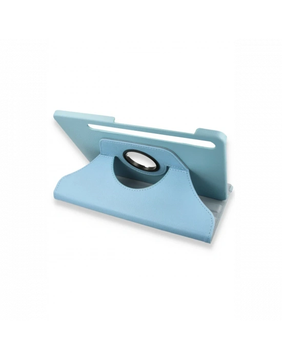 Newface Samsung Galaxy X800 Tab S8 Plus 12.4 Kılıf 360 Tablet Deri Kılıf - Turkuaz