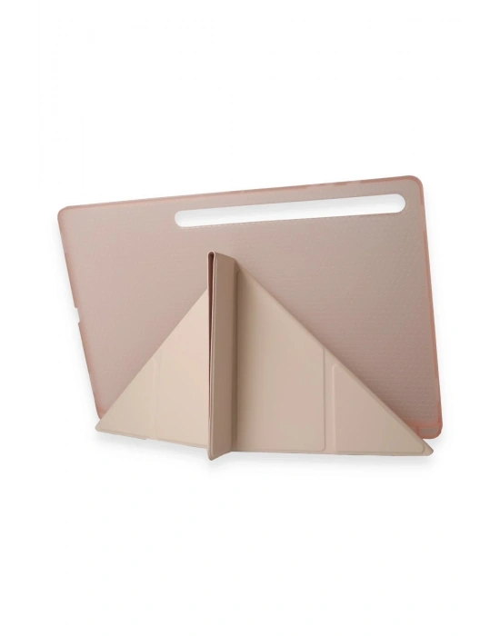 Newface Samsung Galaxy X910 Tab S9 Ultra 14.6 Kılıf Kalemlikli Mars Tablet Kılıfı - Rose Gold