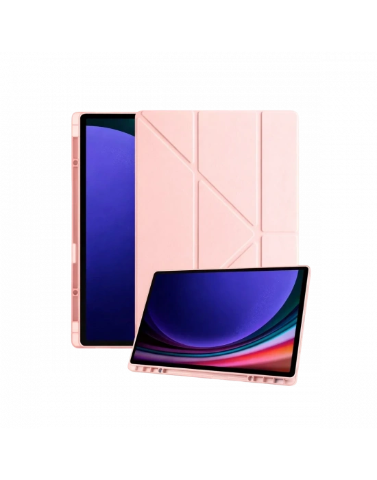 Newface Samsung Galaxy X930 Tab S11 Ultra 14.6 Kalemlikli Mars Tablet Kılıfı - Rose Gold