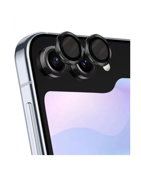 Newface Samsung Galaxy Z Flip 5 Valdez Metal Kamera Lens - Siyah