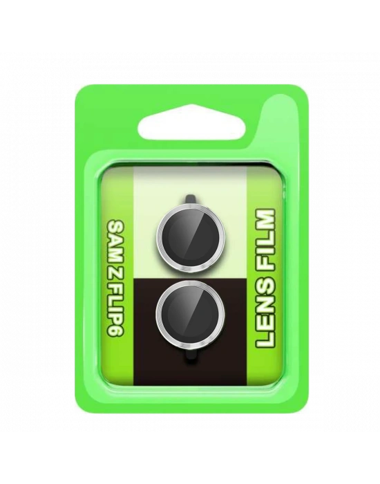 Newface Samsung Galaxy Z Flip 6 Raze Metal Kamera Lens - Gümüş