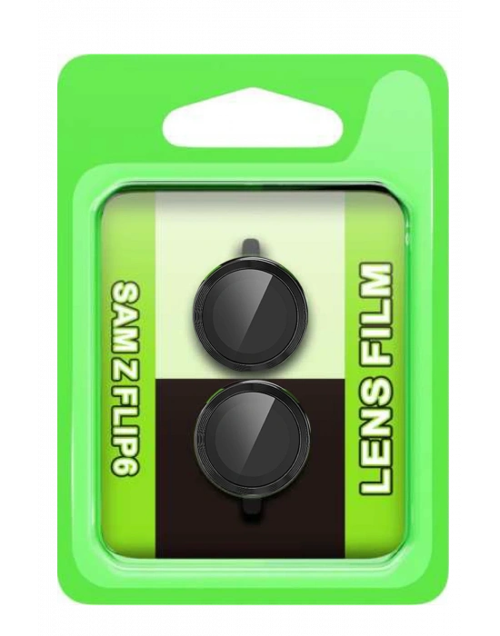 Newface Samsung Galaxy Z Flip 6 Raze Metal Kamera Lens - Siyah