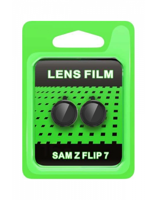 Newface Samsung Galaxy Z Flip 7 Raze Metal Kamera Lens - Siyah