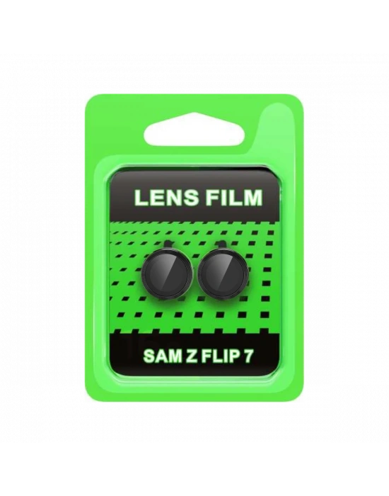 Newface Samsung Galaxy Z Flip 7 Raze Metal Kamera Lens - Siyah