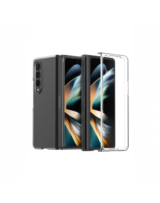 Newface Samsung Galaxy Z Fold 3 Kılıf Fold TPU Silikon - Şeffaf