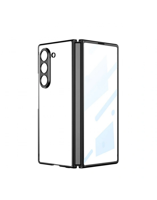 Newface Samsung Galaxy Z Fold 5 Kılıf Fold Element Kapak - Siyah