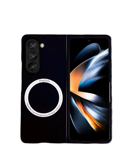 Newface Samsung Galaxy Z Fold 5 Kılıf Mata Fold Kapak - Siyah