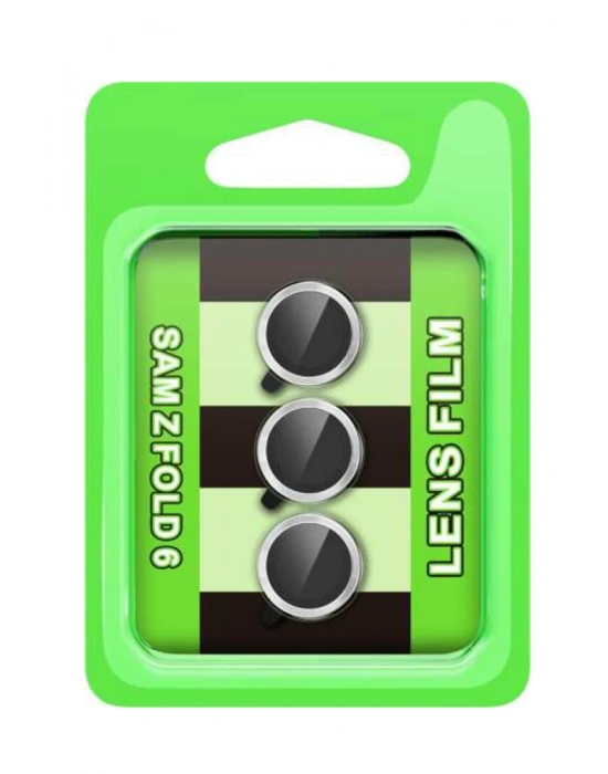 Newface Samsung Galaxy Z Fold 6 Raze Metal Kamera Lens - Gümüş