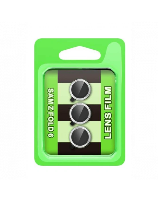 Newface Samsung Galaxy Z Fold 6 Raze Metal Kamera Lens - Gümüş