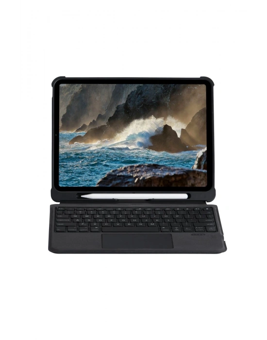 Newface T5207D iPad Pro 11 (2022) Kılıf İnter Ledli Klavyeli Tablet Kılıfı - Siyah