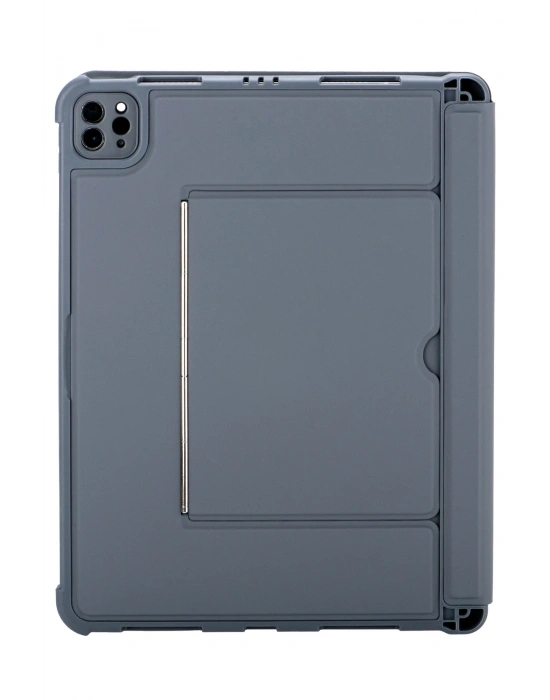 Newface T5510D iPad Pro 13 (2024) Kılıf Palermo Ledli Klavyeli Standlı Tablet Kılıfı - Siyah