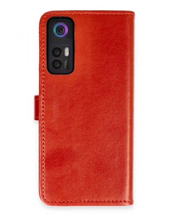 Newface TCL 30 Kılıf Trend S Plus Kapaklı Kılıf - Kırmızı