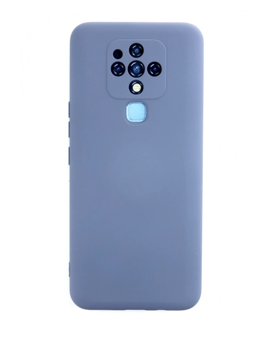 Newface Tecno Camon 16 Kılıf Nano içi Kadife Silikon - Gri