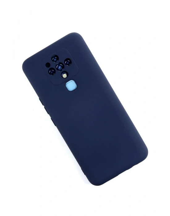 Newface Tecno Camon 16 Kılıf Nano içi Kadife Silikon - Lacivert