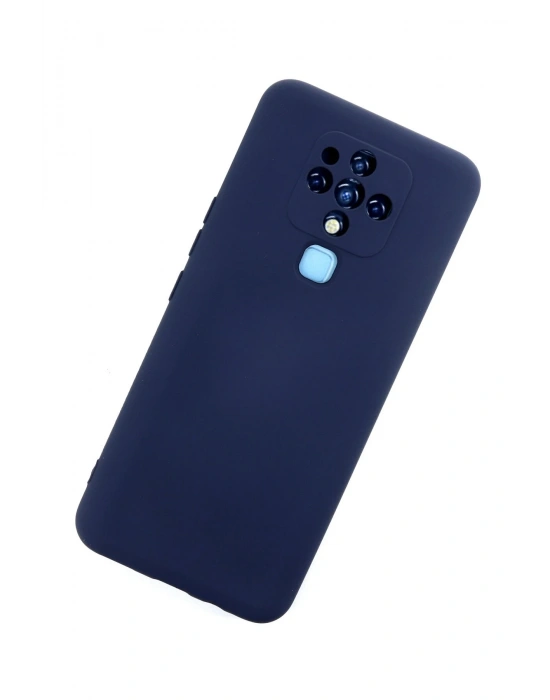 Newface Tecno Camon 16 Kılıf Nano içi Kadife Silikon - Lacivert