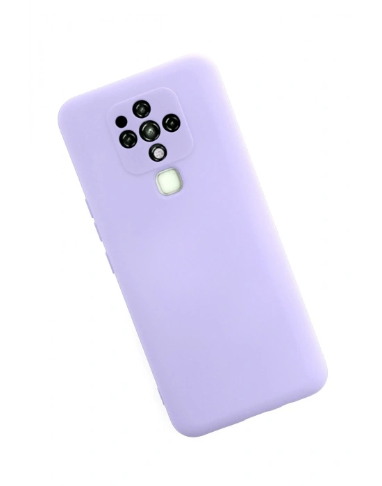 Newface Tecno Camon 16 Kılıf Nano içi Kadife Silikon - Lila