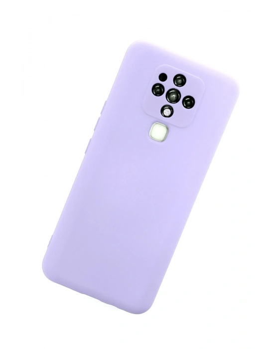 Newface Tecno Camon 16 Kılıf Nano içi Kadife Silikon - Lila