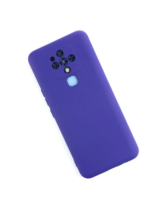 Newface Tecno Camon 16 Kılıf Nano içi Kadife Silikon - Mor