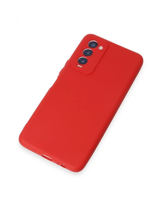 Newface Tecno Camon 18 Kılıf First Silikon - Kırmızı