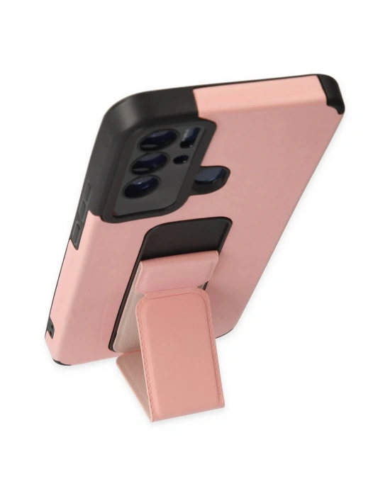 Newface Tecno Pova Neo Kılıf Mega Standlı Silikon - Pudra