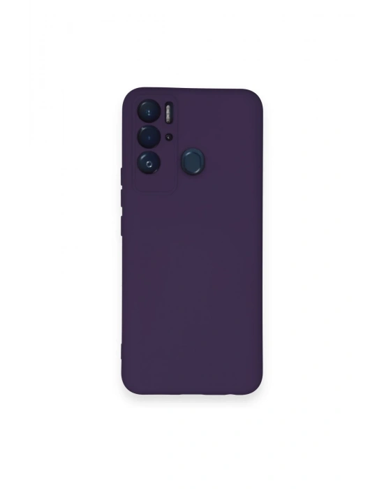 Newface Tecno Pova Neo Kılıf Nano içi Kadife Silikon - Mor