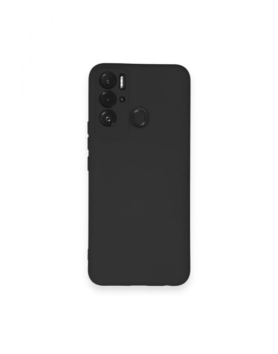 Newface Tecno Pova Neo Kılıf Nano içi Kadife Silikon - Siyah
