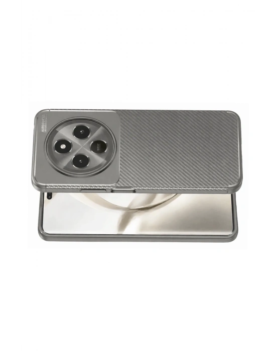 Newface Tecno Spark 30C Kılıf Auto Focus Karbon Kapak - Gri