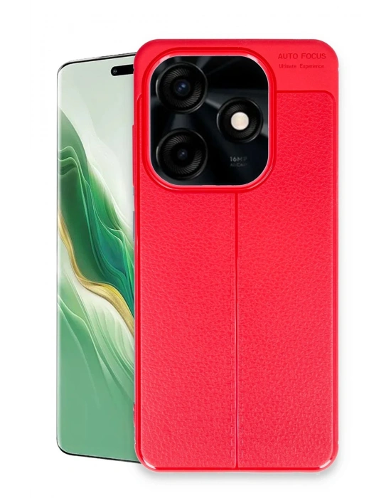 Newface Tecno Spark Go 2024 Kılıf Auto Focus Kapak - Kırmızı
