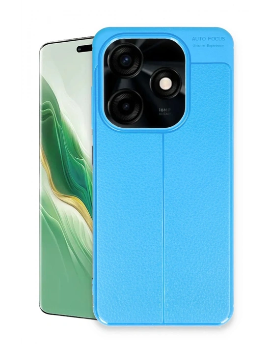 Newface Tecno Spark Go 2024 Kılıf Auto Focus Kapak - Mavi