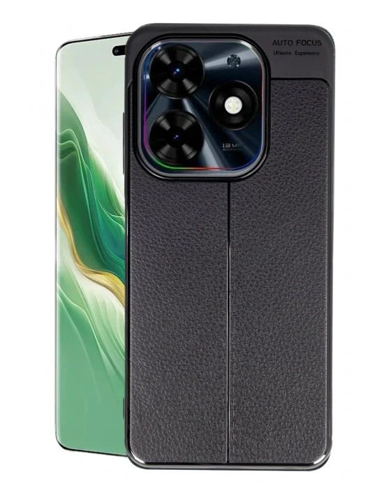 Newface Tecno Spark Go 2024 Kılıf Auto Focus Kapak - Siyah