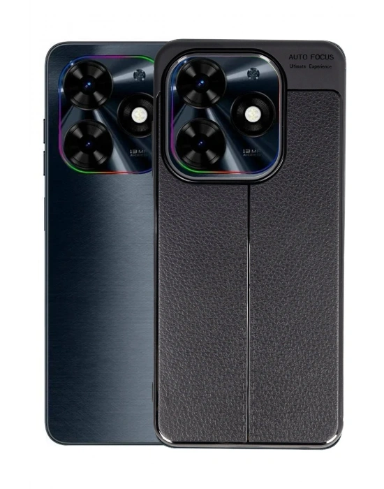 Newface Tecno Spark Go 2024 Kılıf Auto Focus Kapak - Siyah