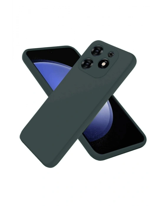 Newface Tecno Spark Go 2024 Kılıf First Silikon - Koyu Yeşil