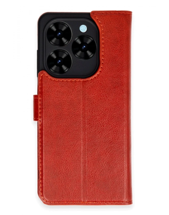 Newface Tecno Spark Go 2024 Kılıf Trend S Plus Kapaklı Kılıf - Kırmızı