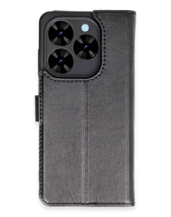 Newface Tecno Spark Go 2024 Kılıf Trend S Plus Kapaklı Kılıf - Siyah