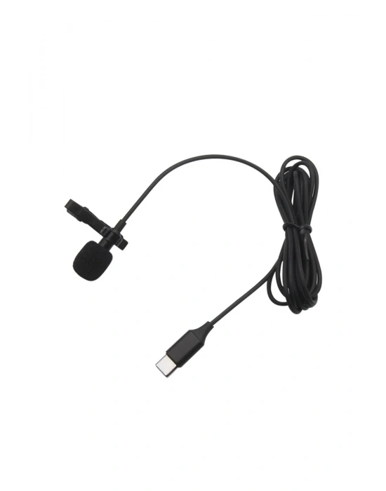 Newface Type-C 2 Metre Double Mikrofon - Siyah