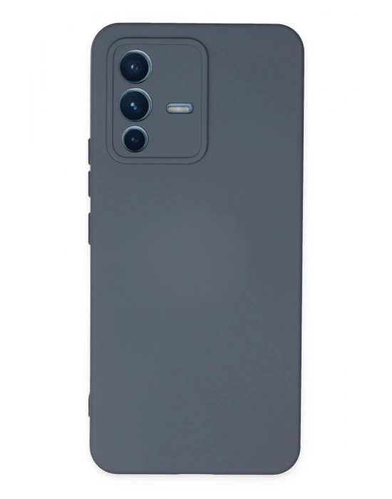 Newface Vivo V23 5G Kılıf Nano içi Kadife Silikon - Gri